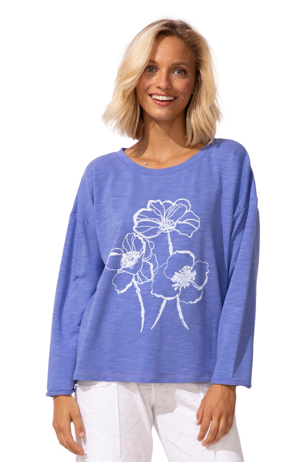 Destination Terry Blooms Pullover - 45801