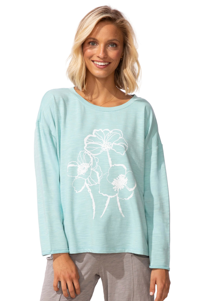 Destination Terry Blooms Pullover - 45801