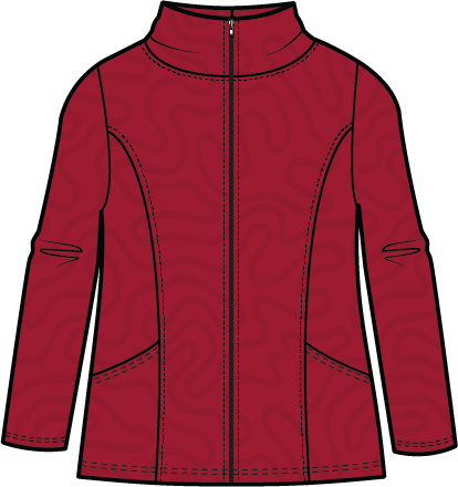 Cascade Quilt Shaped Coat - 53733
