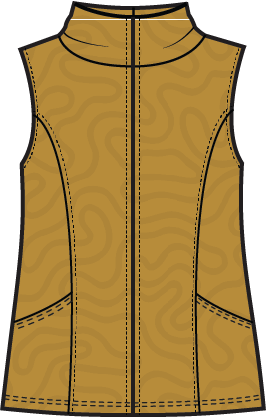 Cascade Quilt Shaped Vest - 53736