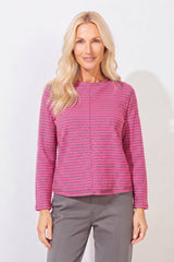 Verona Stripe Layover Tee - 23546