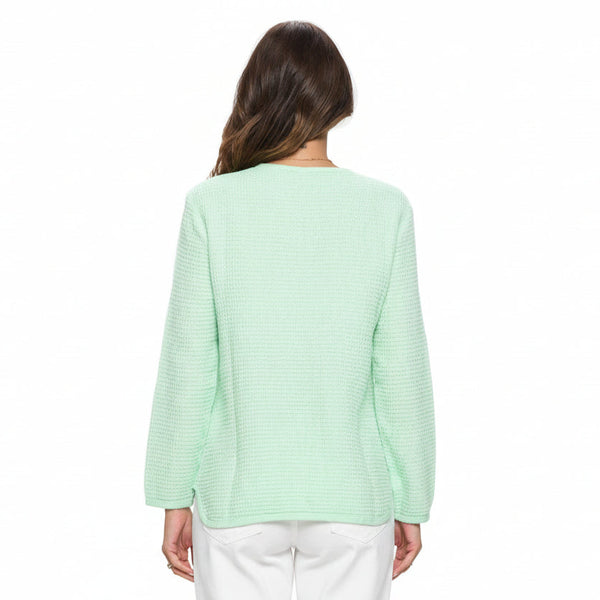 Cotton Waffle Top in Mint - C691-MNT