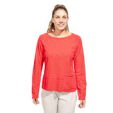 Textured Peruvian Cotton Unplugged Pullover - 10020