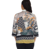 Citron Cranes Flying Sky Print Blouse in Multi - 1213CFS - Size XL Only!