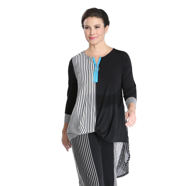 IC Collection Striped High-Low Tunic -1538T - Size S Only!