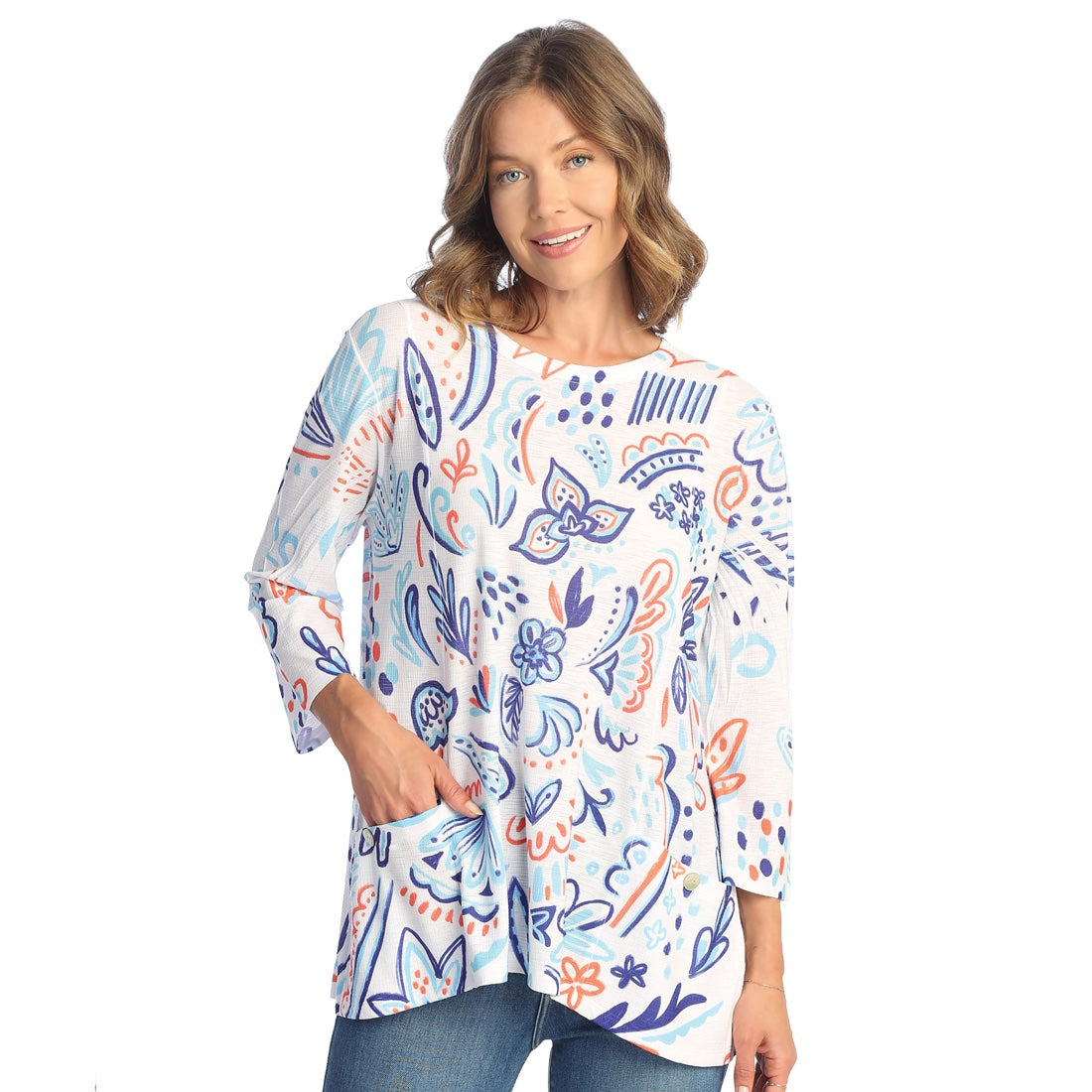 Jess & Jane “Viva” Bulgari Tunic With Patch Pockets - BU3-1793 – Shop ...