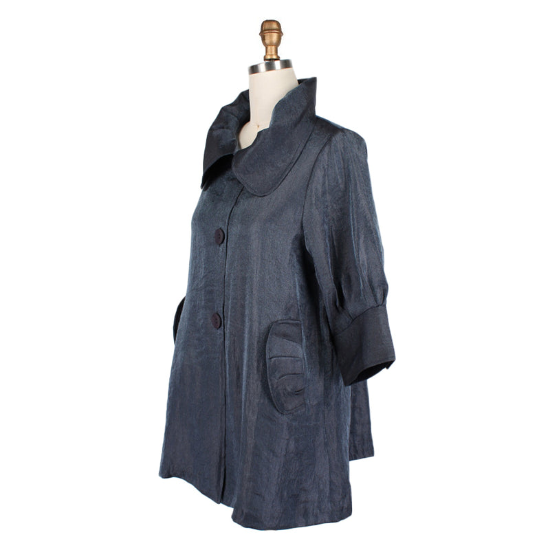 Damee Solid Swing Jacket in Pewter - 200 -PWR