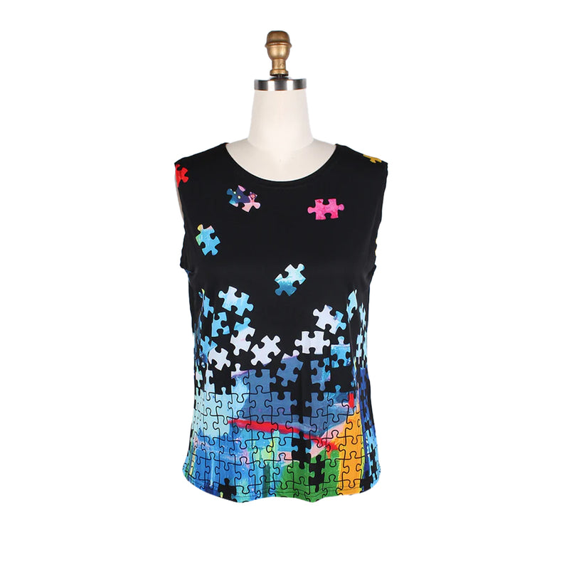 Damee NY "Puzzle Lovers" Twin Set in Multi - 31412-BLU - Size XXL Only!