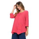 Pocket Tunic Top in Fruit Punch - SC-116A-FRT