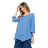 Pocket Tunic in French Blue - SC-116A-BLU