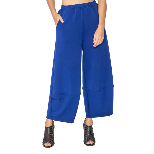 IC Collection French Terry Pull-On Balloon Pant in Blue - 5551P-BLU - Size S Only