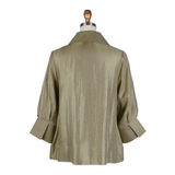 Button Front Short Swing Jacket in Olive - 4741-OLV