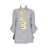 IC Collection Striped Jacket in Navy  - 5640J - Size S Only!