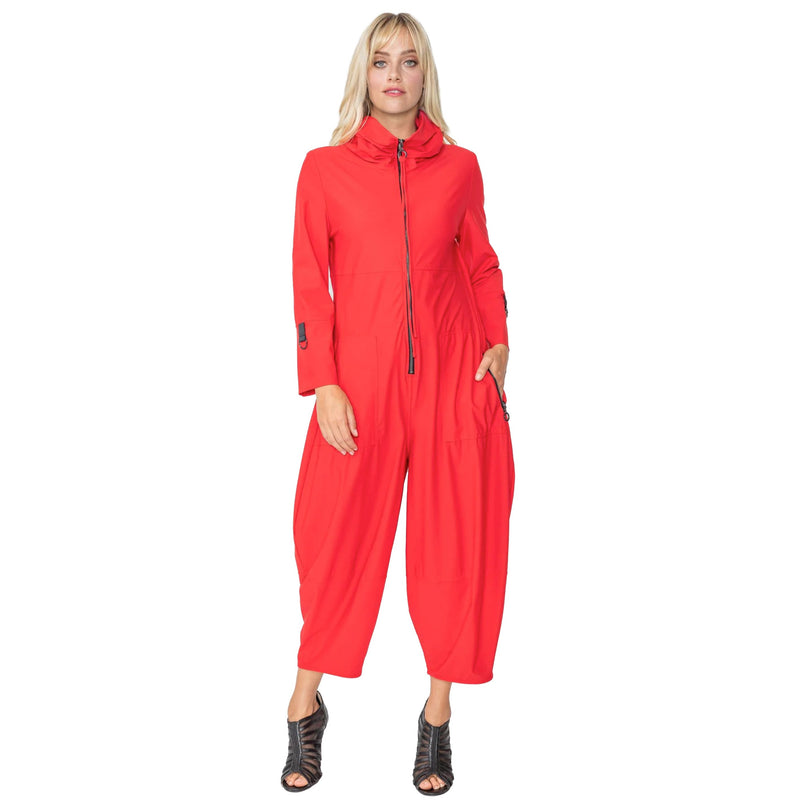 IC Collection Fashion Forward Jumpsuit in Red - 3297JS-RD