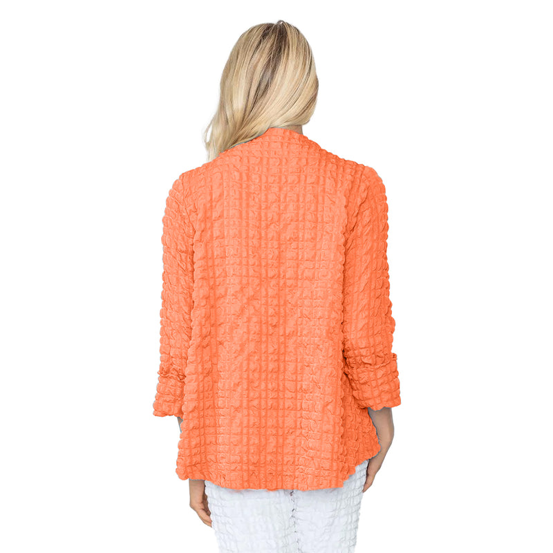 IC Collection Solid Asymmetric Jacket in Coral - 4507J-COR