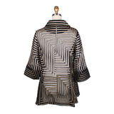 Geometric Soutache Jacket in Olive - 2370-OLV - Sizes S & L