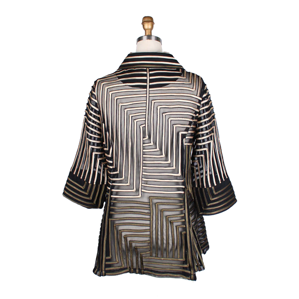 Damee Geometric Soutache Jacket in Olive - 2370-OLV - Sizes S & L