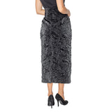 High Waist Pencil Skirt in Black - 4448S - Size XL Only