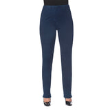 "Sasha" Pull-On Straight Leg Pant in Dark Denim Blue - SASH-DKBD