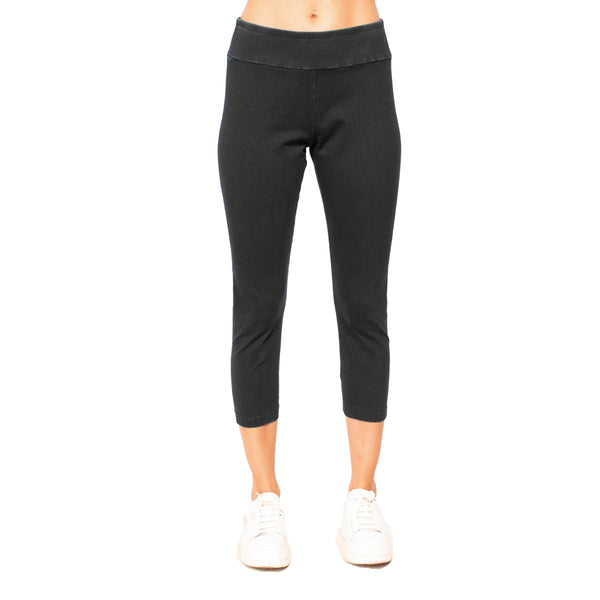 Stonewash Cotton Spandex Crop Legging Pant - 31565