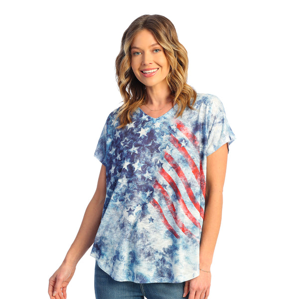 Jess & Jane "American Vintage" Dolman Cap Sleeve Top - 60-1713