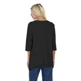 Ribbed Pocket Top in Black - CS-303-BLK - Size 1X Only!