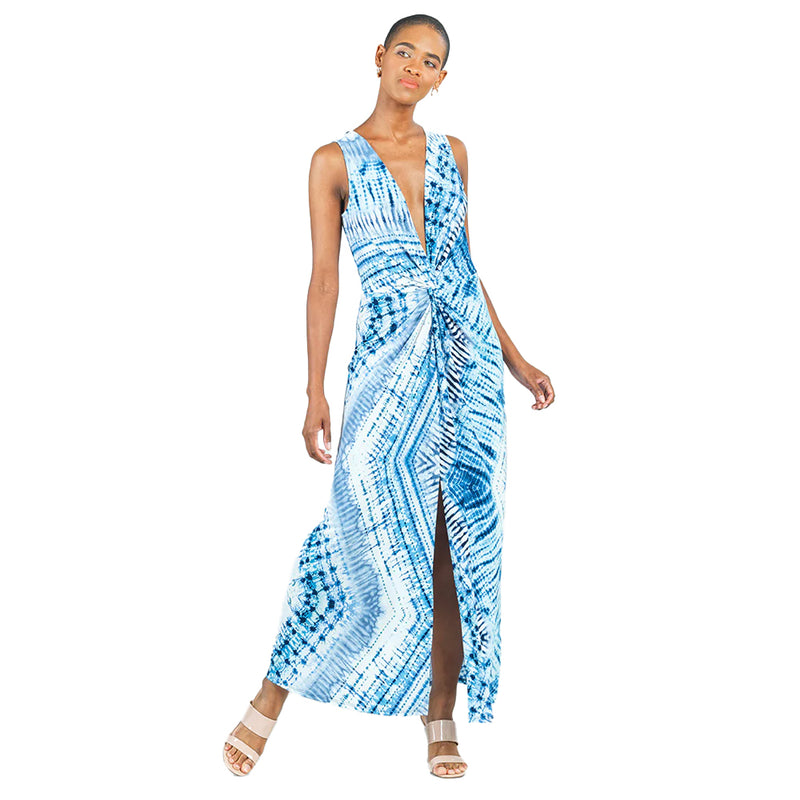 Clara Sunwoo Tie-Dye Maxi Dress in Blues - DR24P2 - Size S Only!
