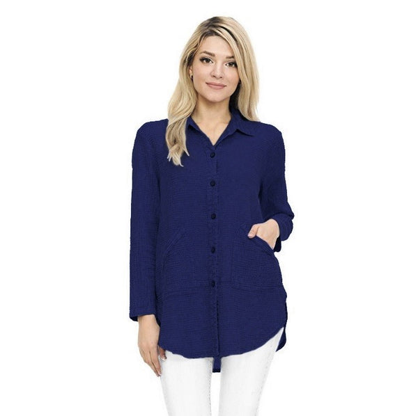 Focus Lightweight Waffle Shirt/Jacket in Navy-  LW-110-NVY - Size S Only!