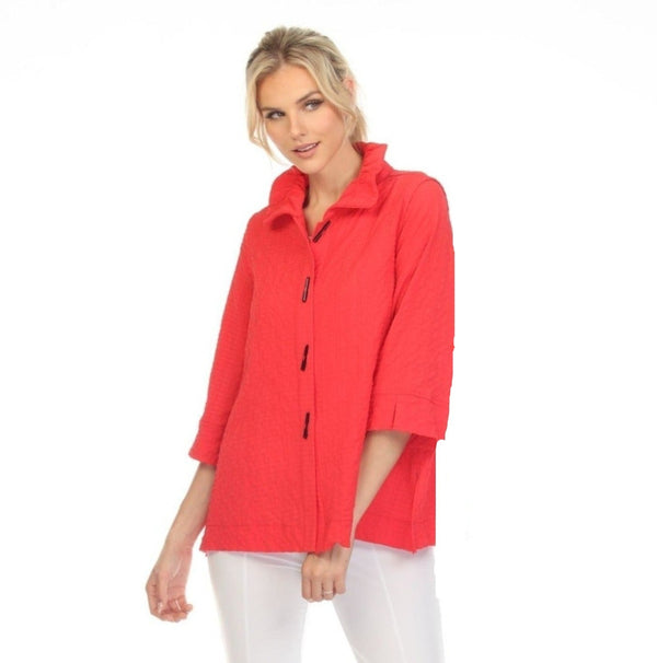Moonlight by Y&S Blouse/Jacket in Red - 3075SOL-RD