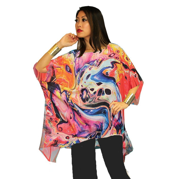 Dilemma Vital Inspired Tunic Top in Multi - ICT-41-VI