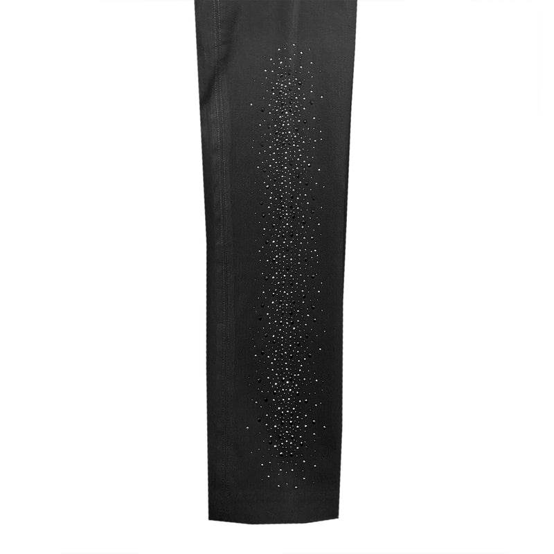 Mesmerize "Diamond" Studded Straight Leg Pant in Black - DMND-BLK