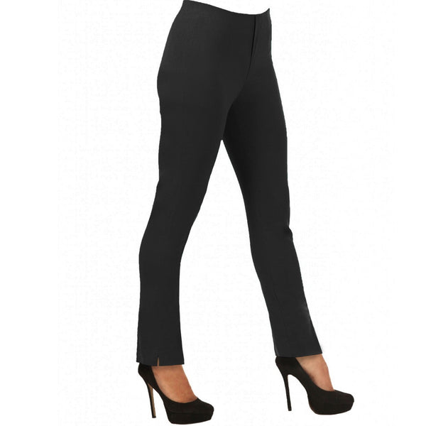 Lior "Lize" Straight Leg Pull-On Pant in Black - LIZE-BLK
