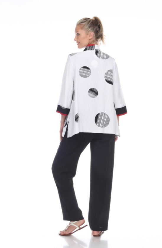 Moonlight Polka-Dot Jacket With Contrast Trim - 2981 - Size M Only!