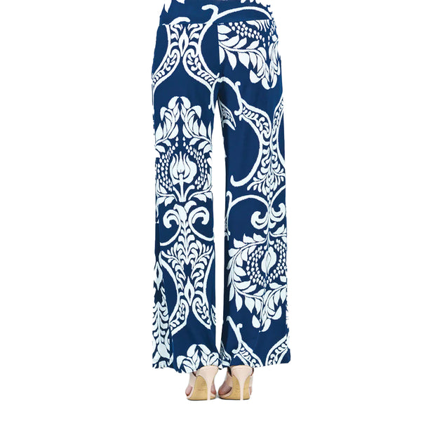 Clara Sunwoo Paisley-Print Pant in Navy & White - PT21P12 - Size XL Only