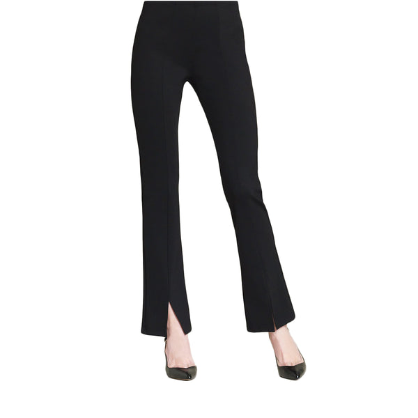 Clara Sunwoo Techno Stretch Center Seam Kick Front Pant in Black - PT4B-BLK - Size XS Only