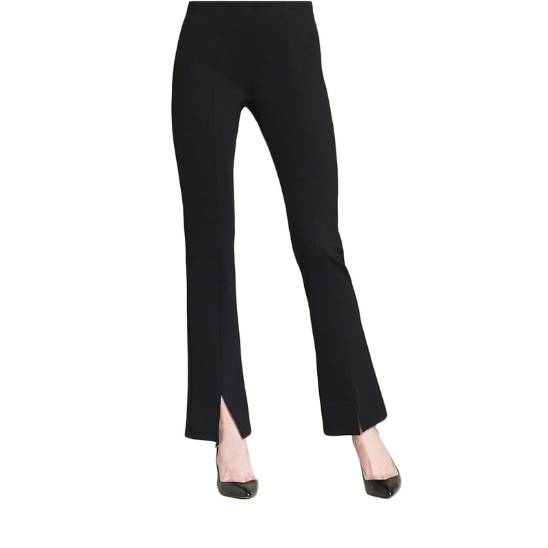 Clara Sunwoo Techno Stretch Center Seam Kick Front Pant in Black - PT4B-BLK - Size XS Only