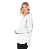 Lightweight Cotton Waffle Top in White - C691-WHT