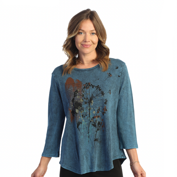 Jess & Jane “Whimsical” Mineral Washed Top - M80-1632 - Size 2X