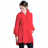 Zip Front Parachute Jacket in Red - 8420J-RED