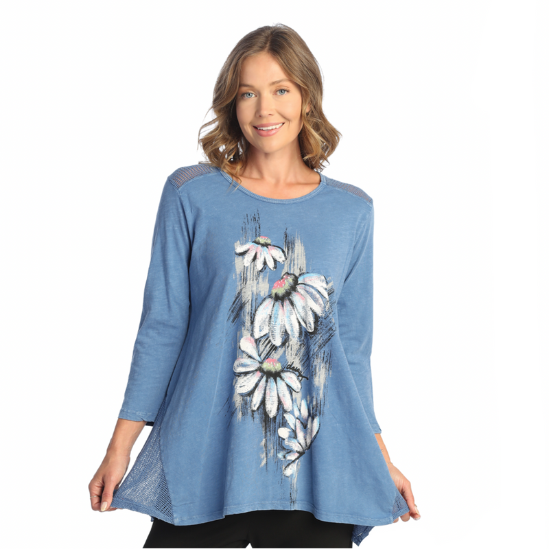Jess & Jane "Lucy" Floral Mineral Washed Tunic - M71-1454
