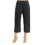 Mineral Washed Cotton Crop Pants - M107