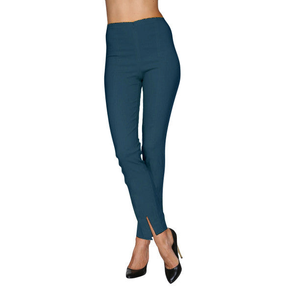 Mesmerize Pants with Front Ankle Slits and Front Zipper in Teal - MA21-TEA - Sizes 6 & 12