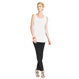 Clara Sunwoo Long "Extender" Tank Top in White - TKL-WHT - Size XS Only!