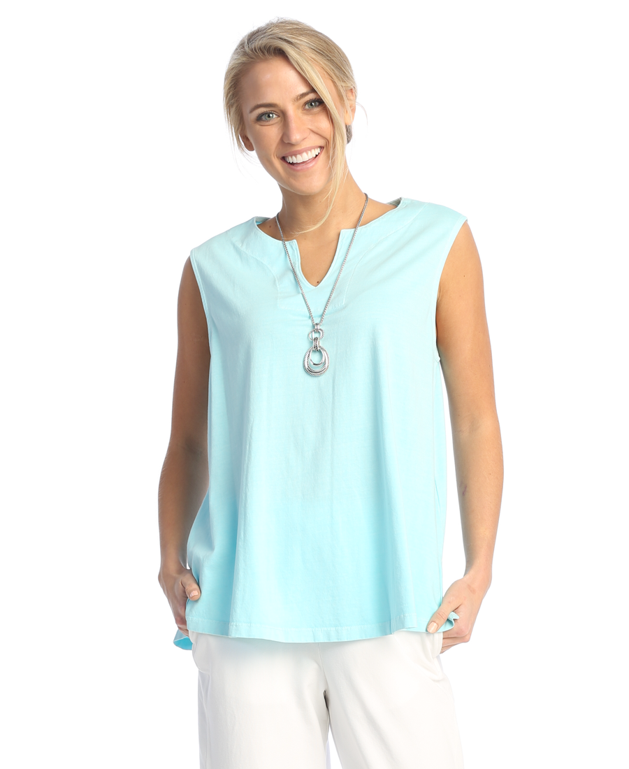 Weekend by Jess & Jane Sleeveless Cotton Jersey Top - WK7 – Shop