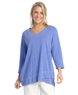 Weekend by Jess & Jane V-Neck Tulip Hem Top - WK8