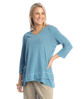 Weekend by Jess & Jane V-Neck Tulip Hem Top - WK8