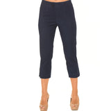 Paris "Sidney" Pull-On Capri in Dark Denim Blue - Sidney-DDN