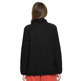 Cowl-Neck Waffle Tunic in Black - FW-137-BK - Size M Only!