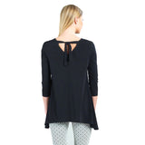 Clara Sunwoo Tunic W/ Back Tie in Black - TU21-BLK - Size XS Only!