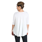 Solid High-Low Top in Ivory - 6899T-IVR